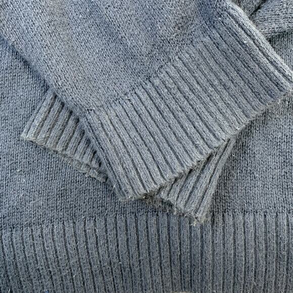 Vintage Abercrombie & Fitch Wool Blend Blue Double Moose Sweater Med - Picture 6 of 9
